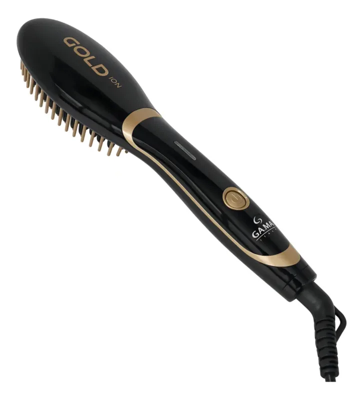 Escova Alisadora GA.MA Italy Gold Ion Mini Bivolt