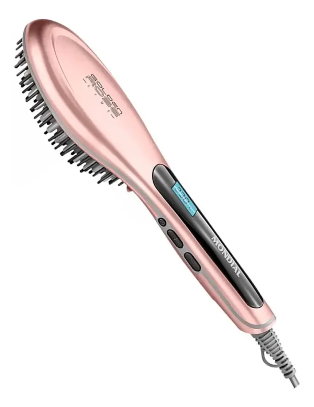 Escova Alisadora Mondial Golden Rose EA-02 Bivolt