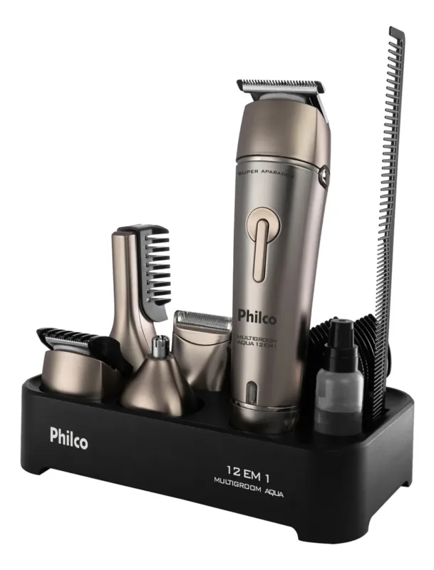Aparador de Pelos Philco Multigroom Aqua 12 em 1 PAP03 Bivolt