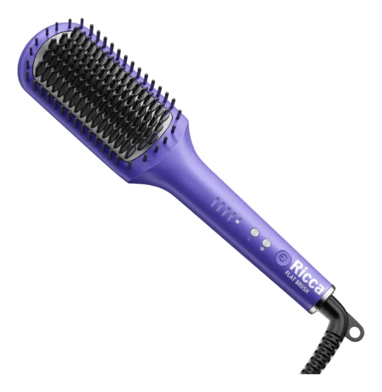 Escova Alisadora Ricca Flat Brush 5706 Bivolt